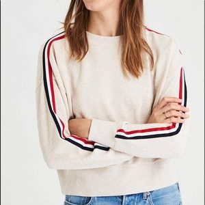 Arm Stripe Crewneck Sweatshirt